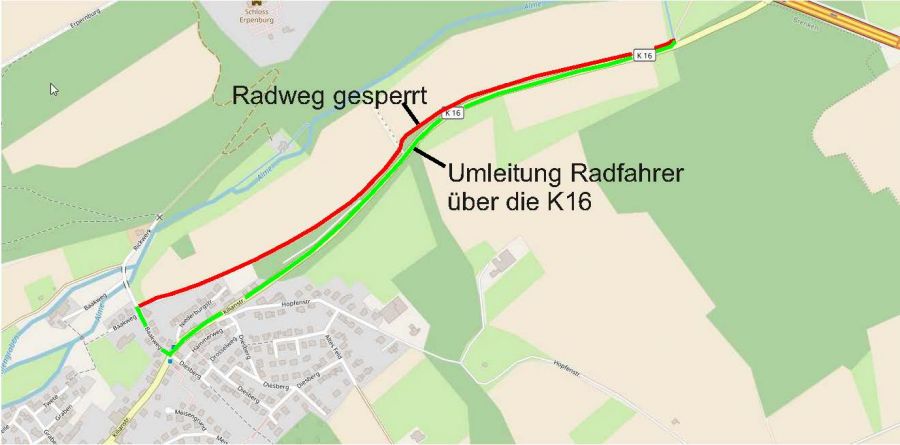 Radweg zwischen Brenken und Ahden wird saniert